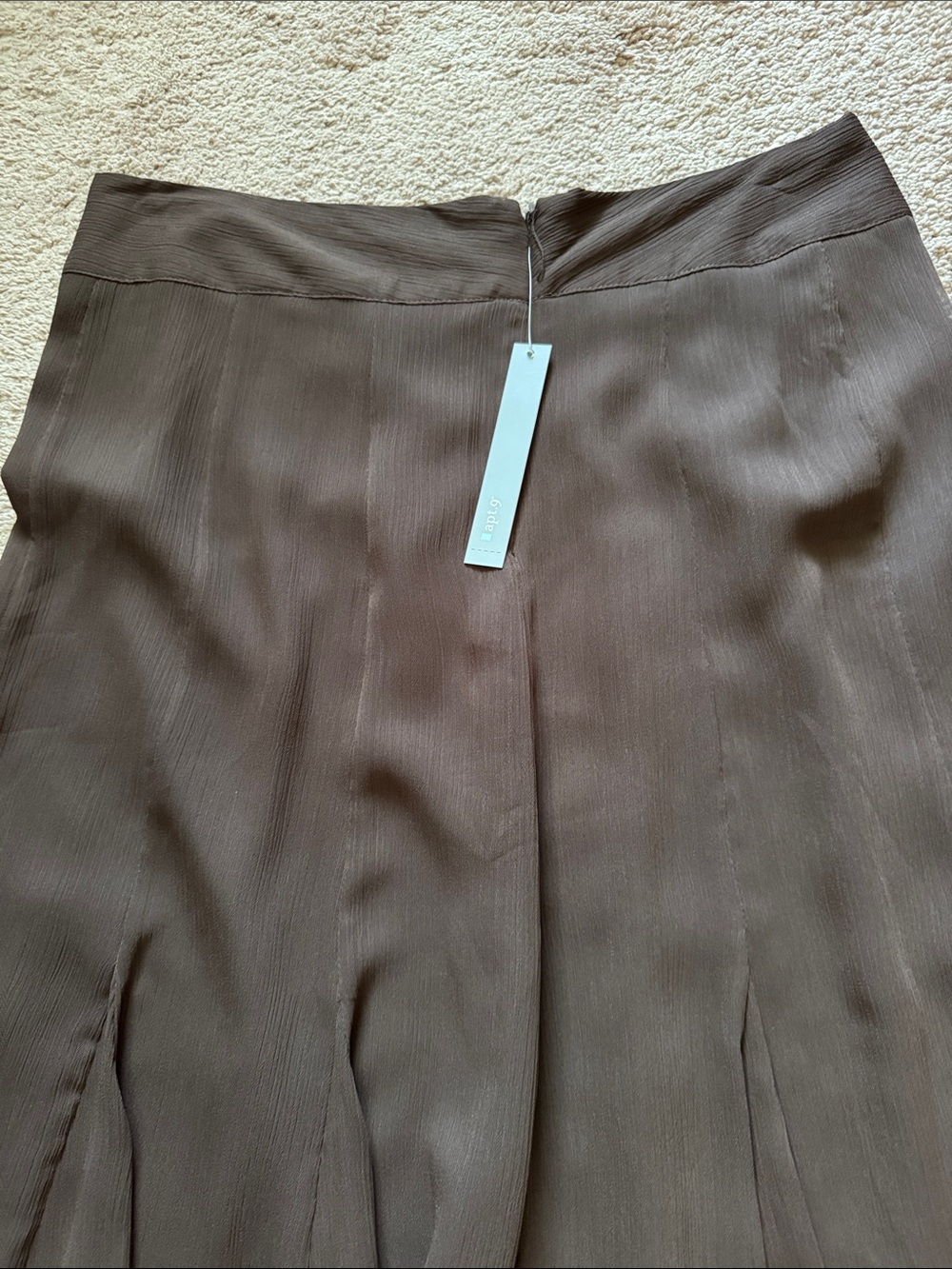 Apt. 9 Chocolate Brown A-Line Flowy Skirt. Medium.NWT - Picture 9 of 9